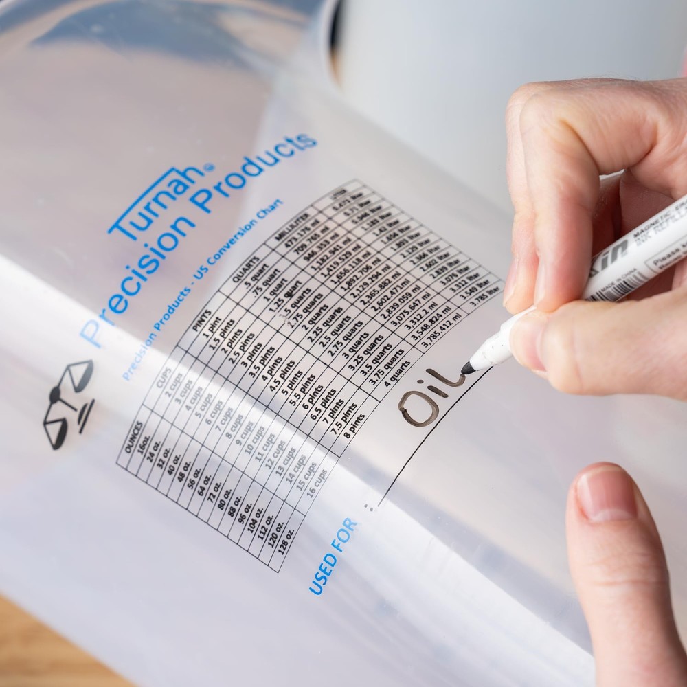 One Gallon 128oz Measure Pitcher - Convenient Conversion Chart - Strong Food ...