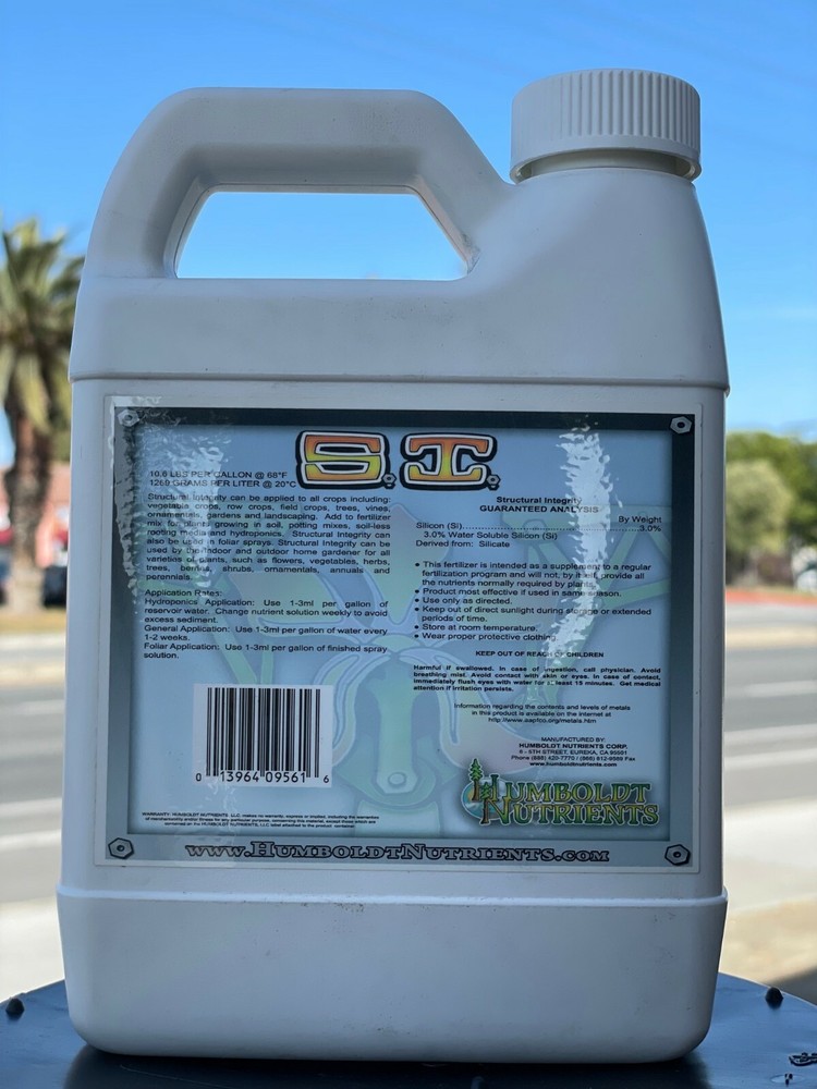 Humboldt Nutrients Structural Integrity SI S.I Silica 1L