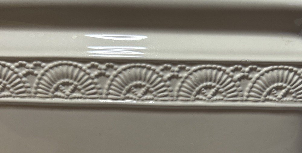 CROSCILL CHAMBORD CERAMIC Rose TISSUE HOLDER