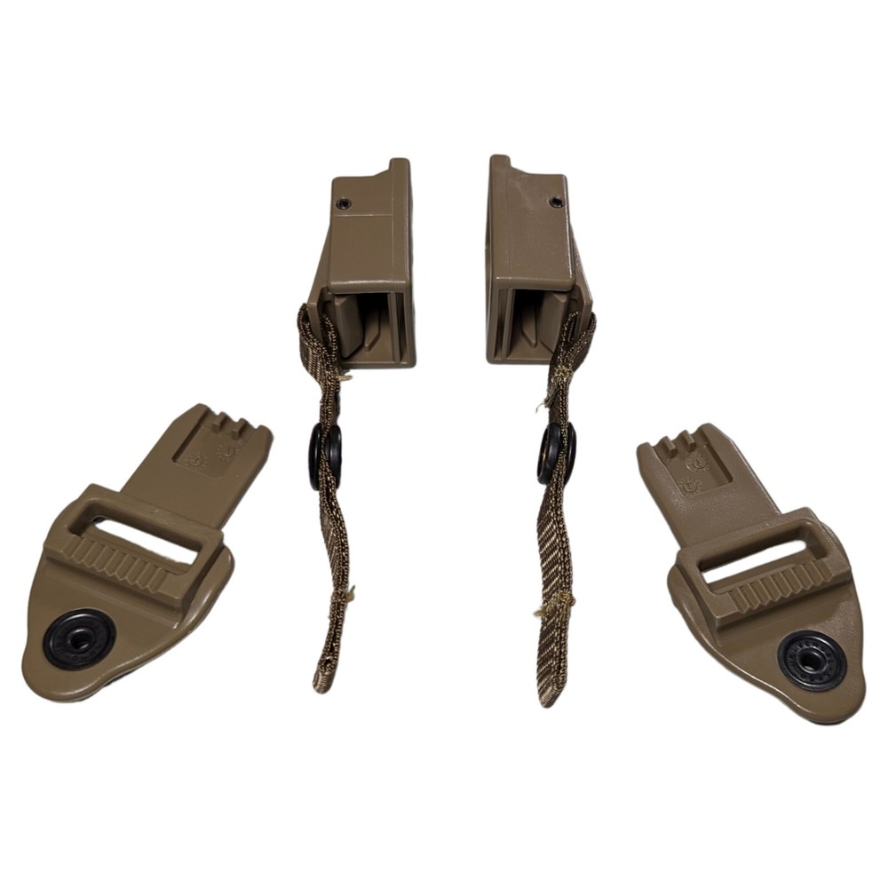 2 ITW Military Assault Pack Rucksack Quick Release Shoulder Strap Buckles TAN499