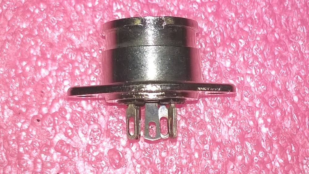TRAM BASE MICROPHONE 60HA4FX SWITCHCRAFT 4 POSITION AUDIO DIN PANEL MOUNT NOS