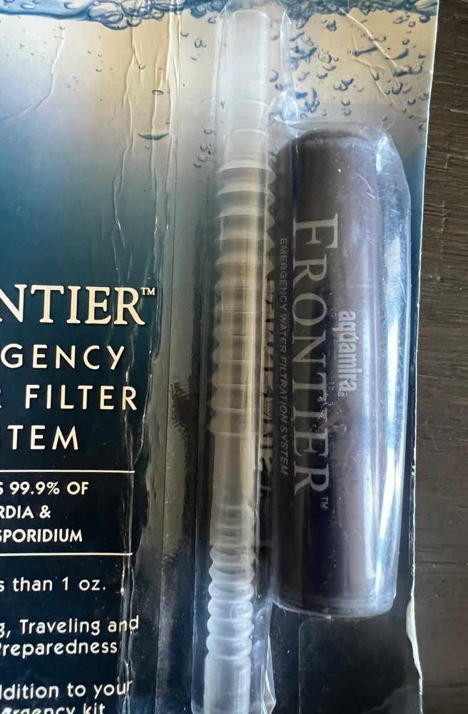 FRONTIER™ EMERGENCY WATER FILTER SYSTEM aquamira Hiking emergency kit