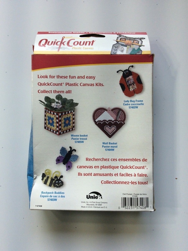 "OWL POCKET" Plastic Canvas Kit
