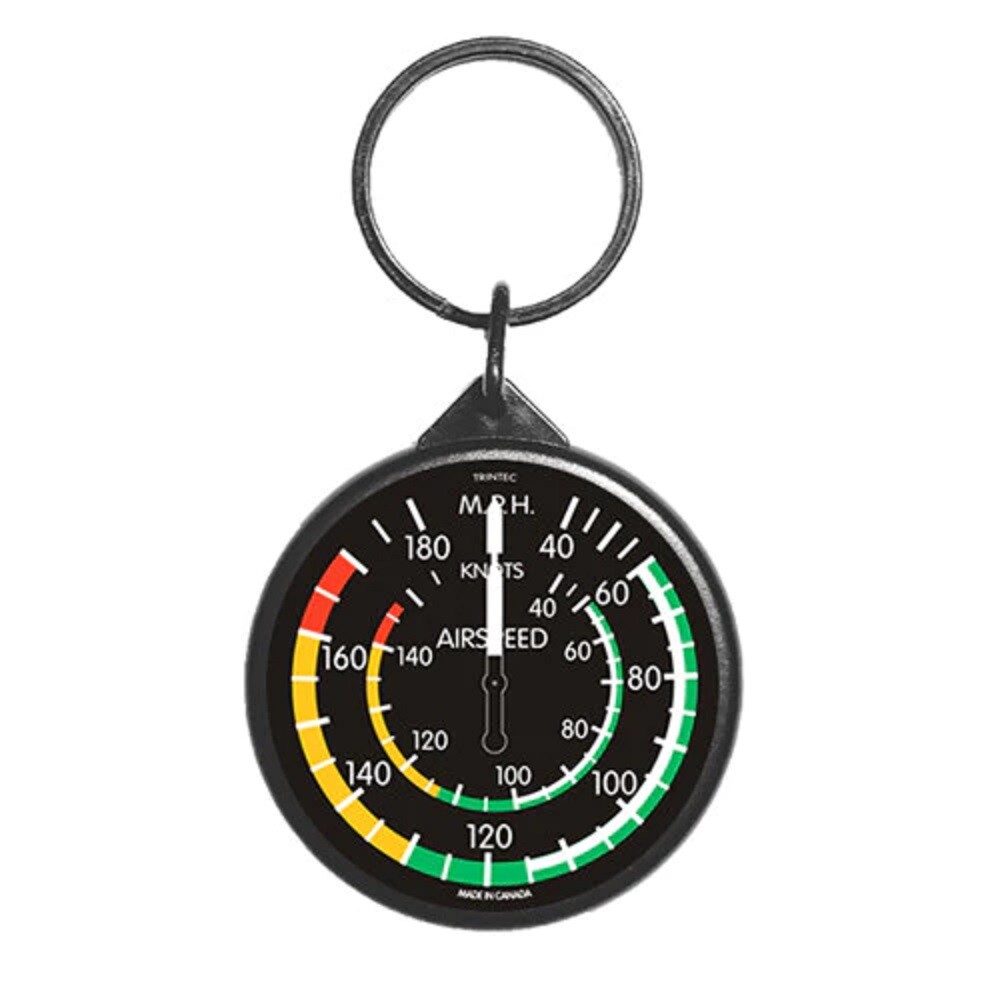 Trintec 2" Classic Airspeed Round Keychain