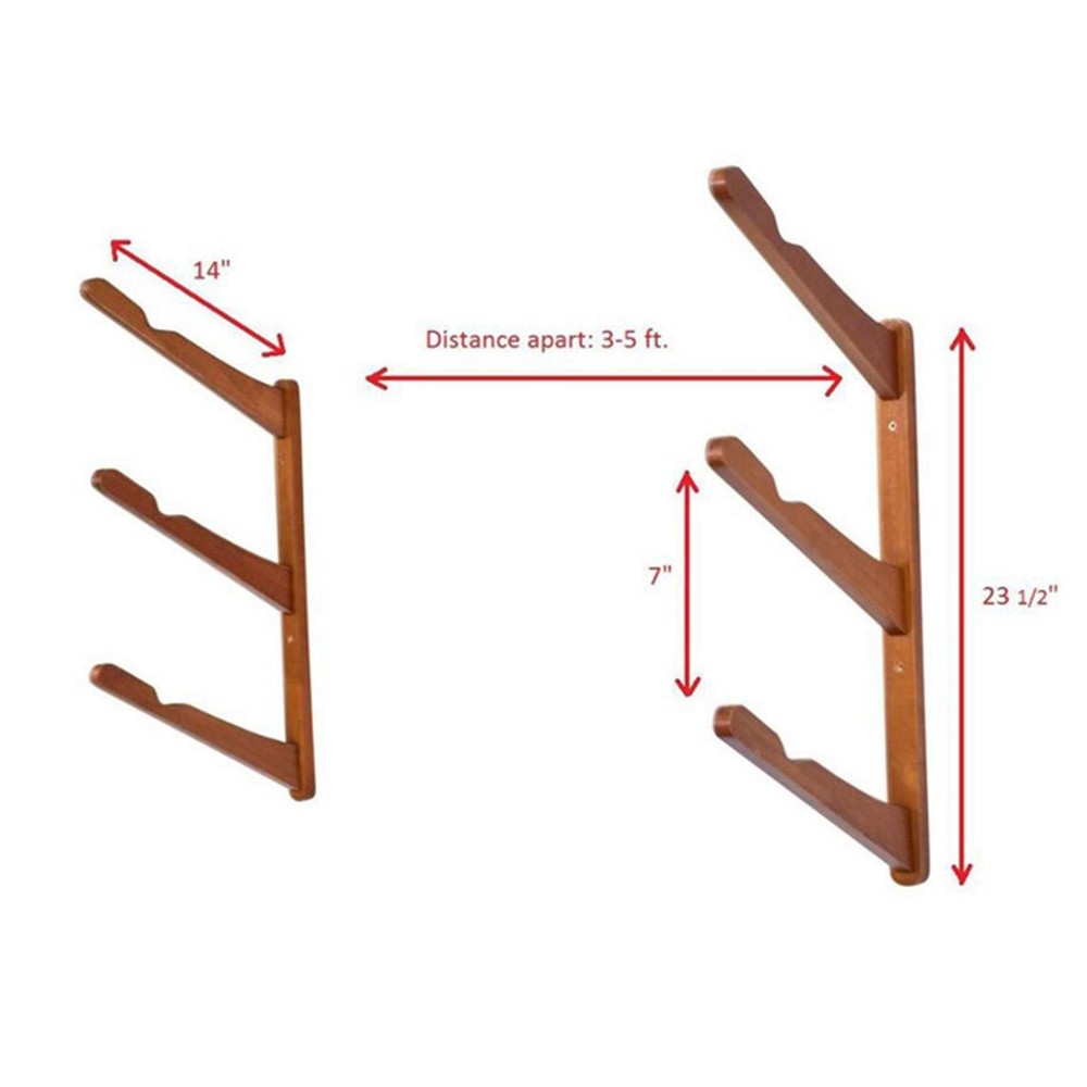 Wall Mounted Surfboard Rack Utility Professional Easy Installation Organizer