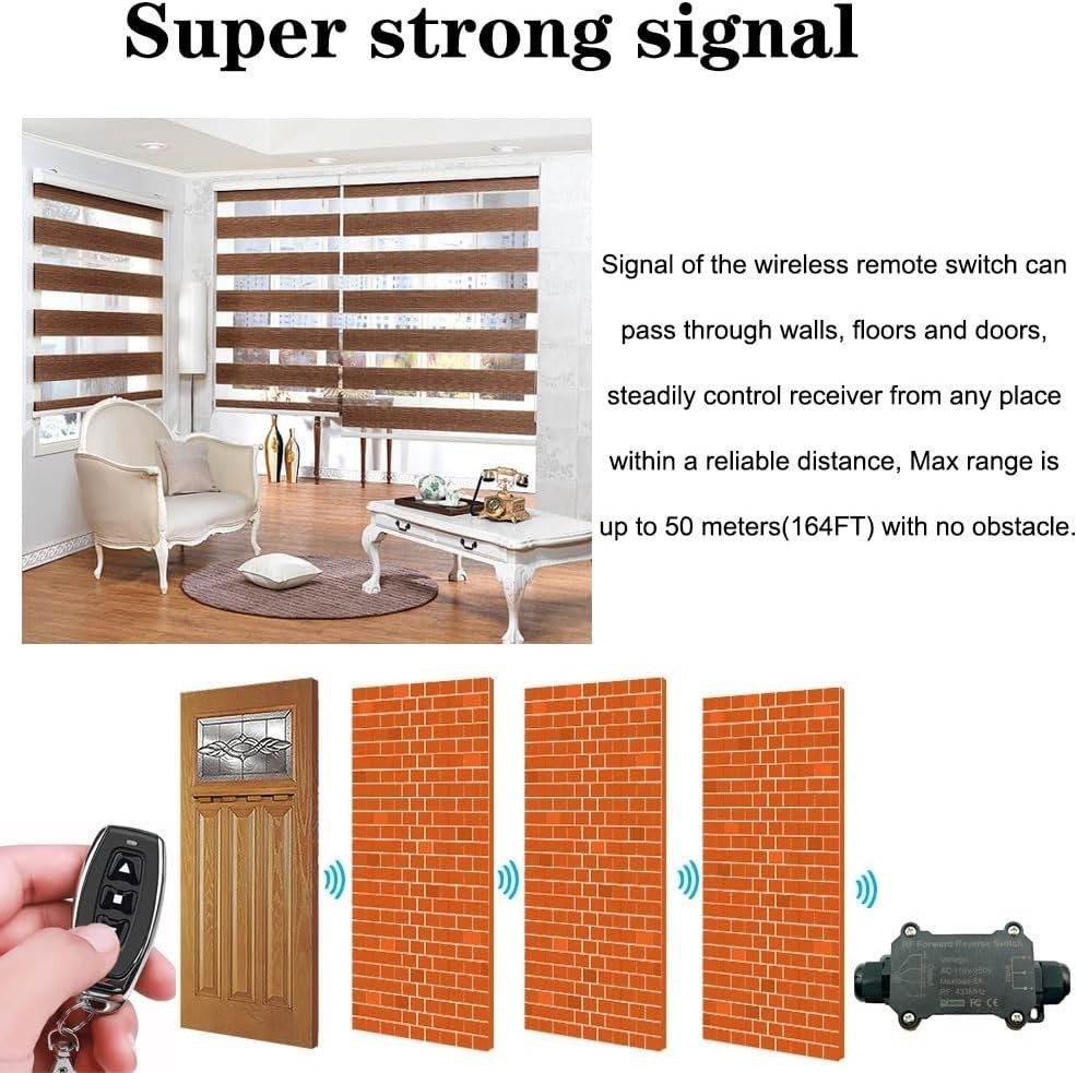 AC110V Forward and Reverse Remote Control Switch,Waterproof Wireless Switch w...