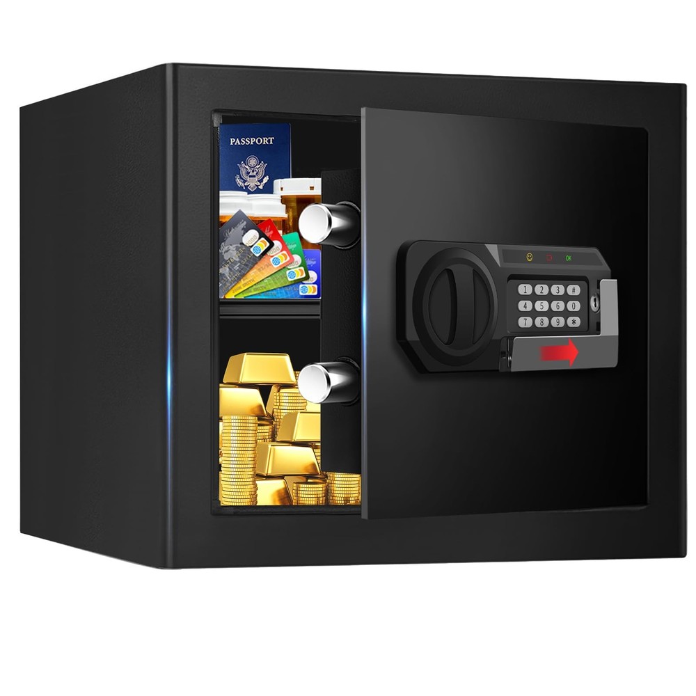 1.2 Cuft Safe Box Fireproof Waterproof, Digital Security Safes for