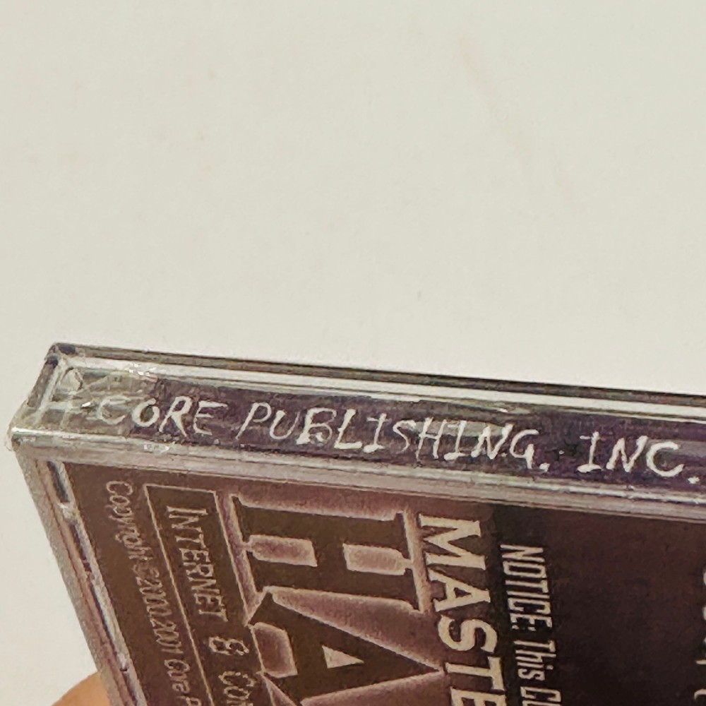 Master Hacker Internet And Computer Security CD-ROM SEALED Core Publishing 2001