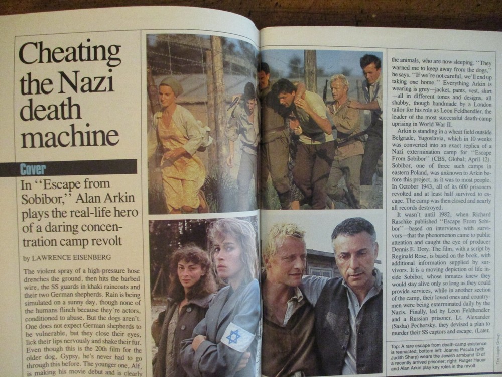 1987 TV Guide(RUTH WARRICK/ADDERLY/DIXIE SEATLE/ALAN ARKIN/ESCAPE FROM SOBIBOR)
