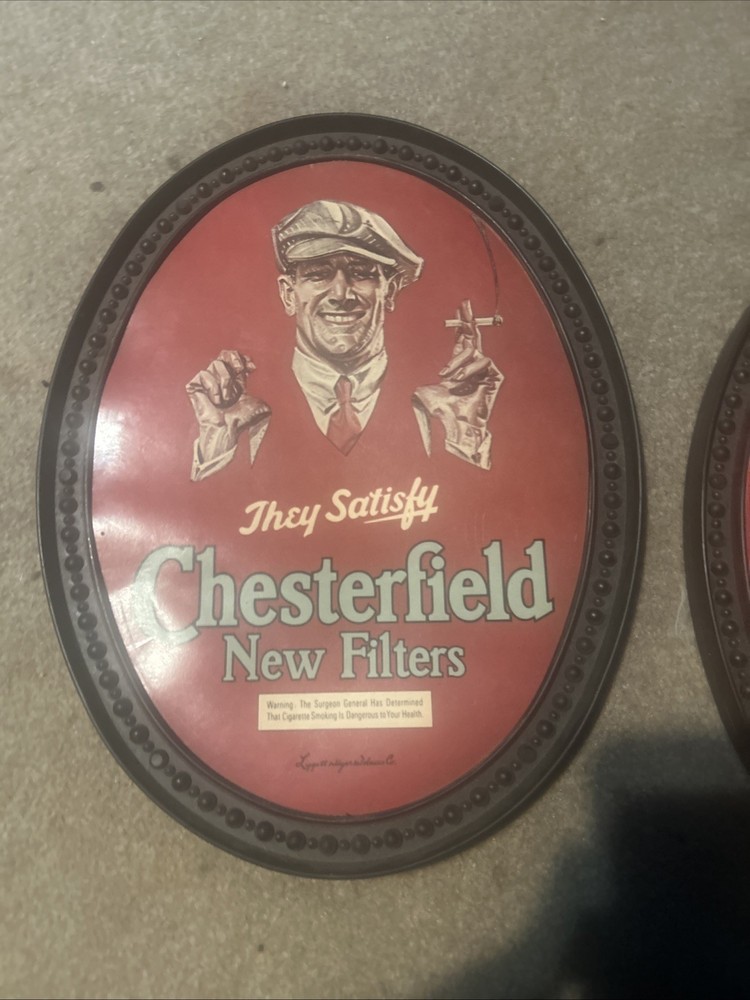 2 Chesterfield Cigarette Signs