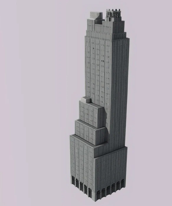 Skyscraper - Empire Trust Building  -10 Inches Tall