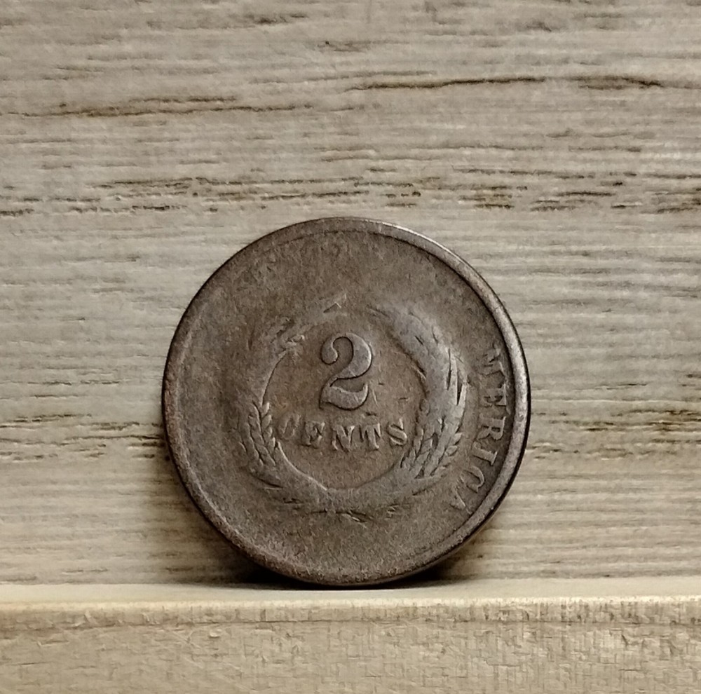 1864 2 Cent Piece US Coin