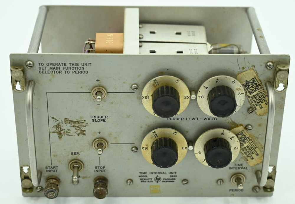 HP-526B Time Interval Hewlett-Packard Plugin for HP-524 Frequency Counter FR-38D