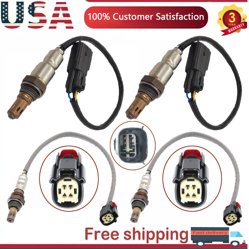 4PCS Oxygen Sensor For Ford Edge 3.5L 3.7L V6 2011 2012 2013 2014 Up+Downstream