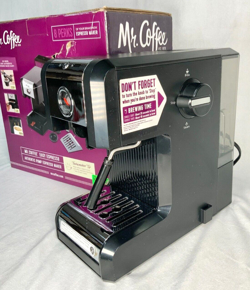 Mr. Coffee Easy Espresso Machine - Black