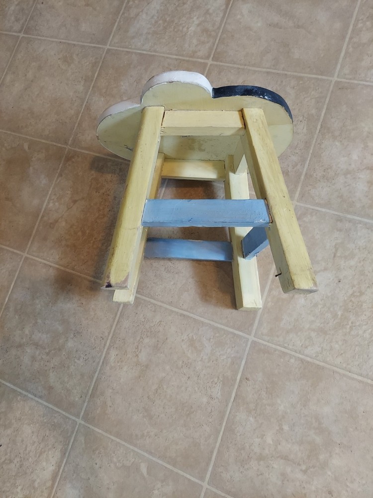 Wooden Vintage Monkey Face Stool