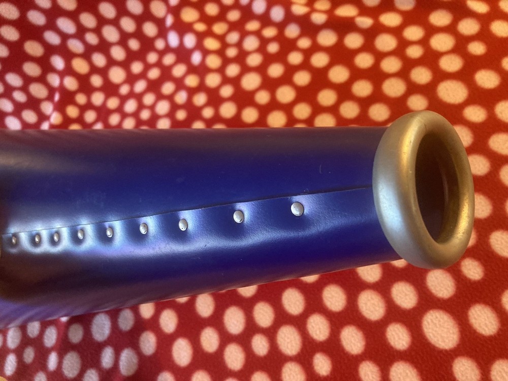 VINTAGE MEGAPHONE Blue 22X10 Beautiful!