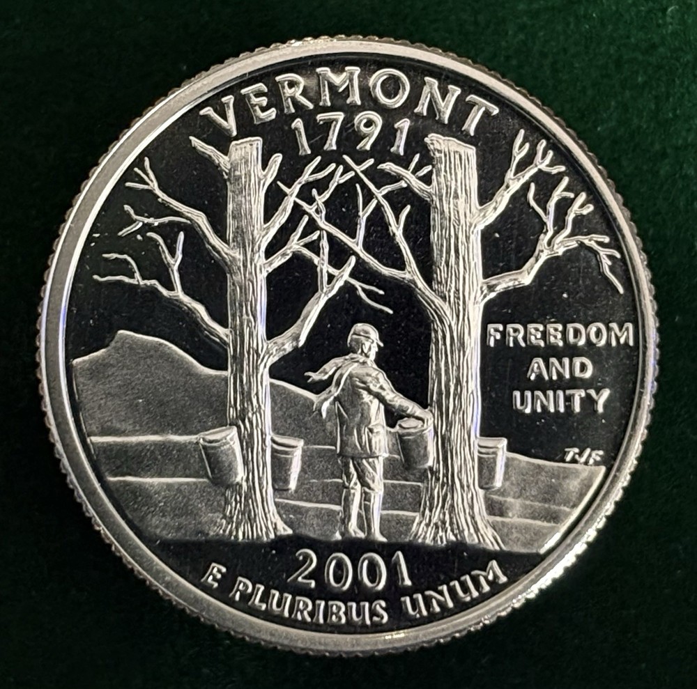 2001-S Vermont Proof State Quarter