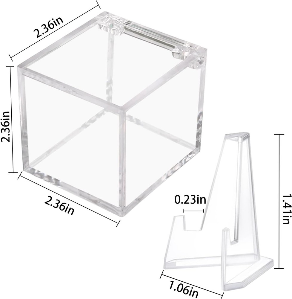 Championship Ring Display Case, Clear Acrylic Holder