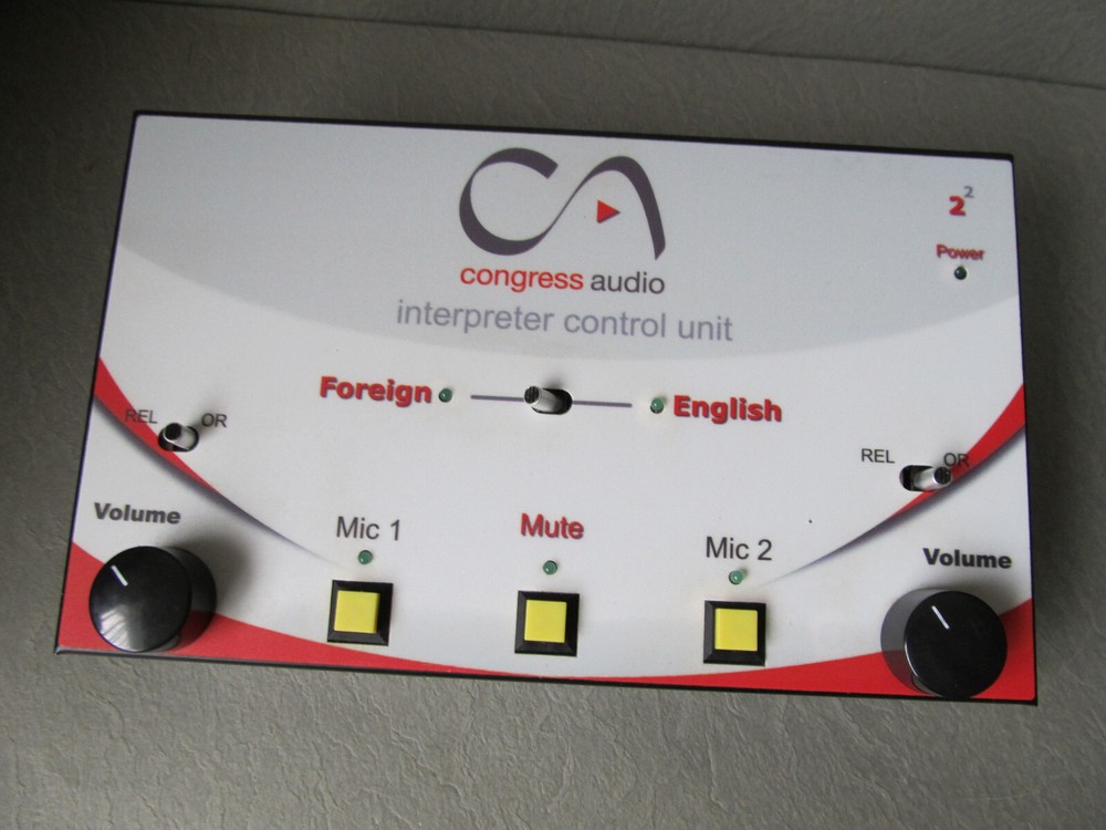 Congress Audio Interpreter Control Panel w/LT-800 Transmitter & 3x PL6 Receivers