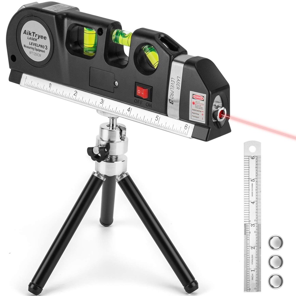Laser Level Tool Multipurpose Line Kit With triangle Black