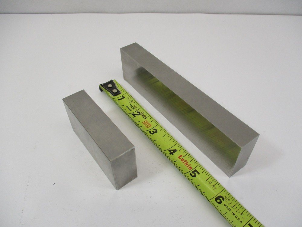 (2) Toolmaker Made PARALLELS Same Height 1-1/2" & Width 3/4" Different Length EC