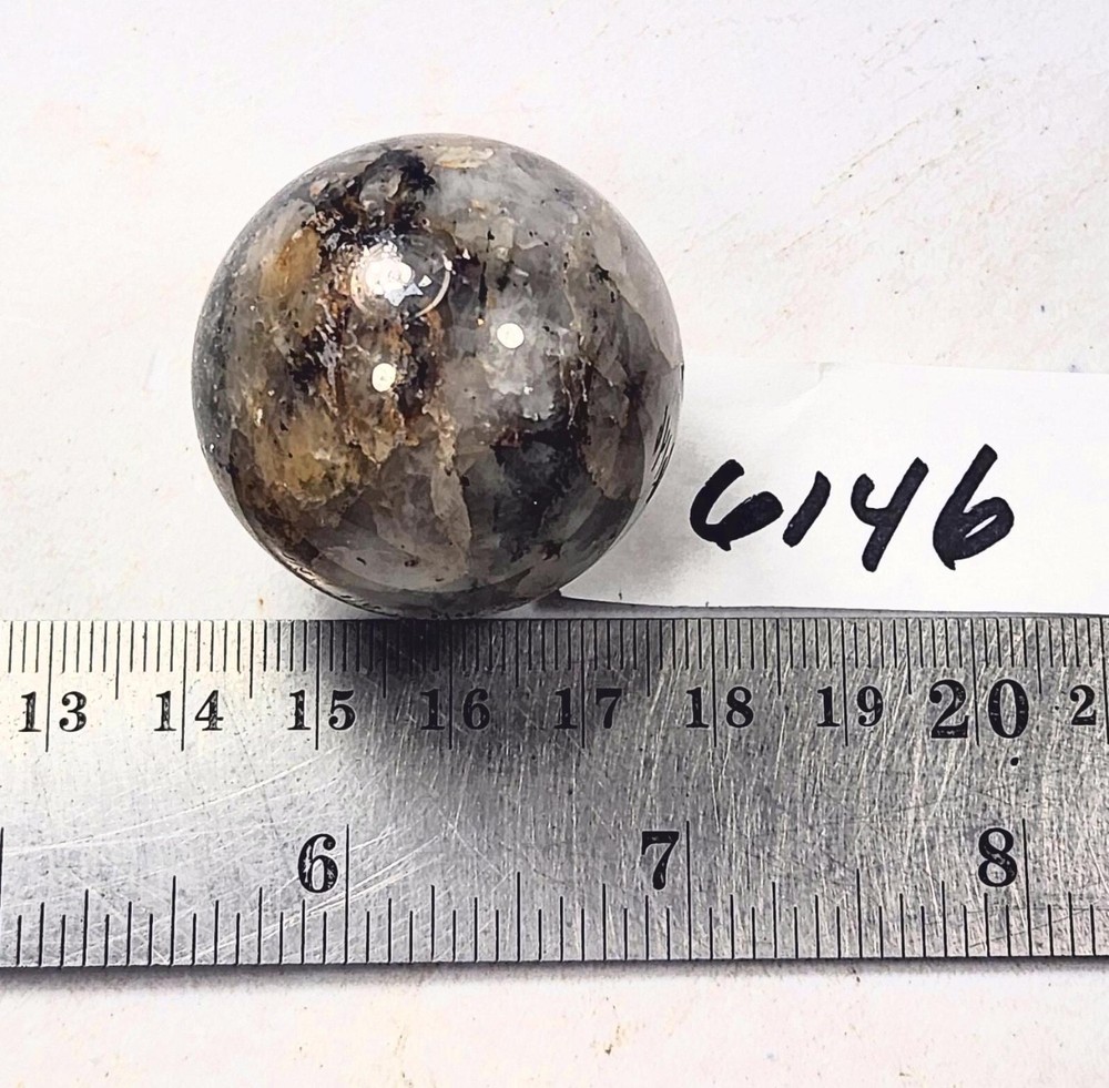 Fluorescent Powellite 35mm Collection Sphere 6146