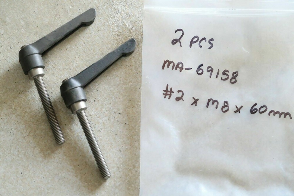 1 pcs MONROE ENGINEERING MA-69158, #2 x M8 mm Stud SS Insert Adjustable Handle