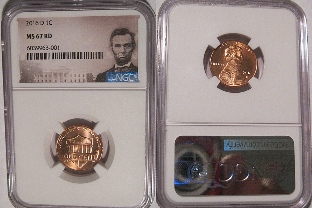 2016 D Lincoln SHIELD Cent 1c NGC MS 67 RD Lincoln Label