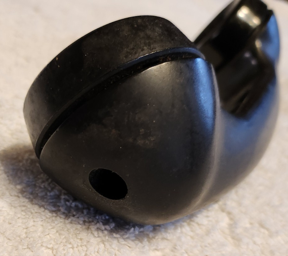 BLACK NON- MODULAR KELLOGG HANDSET EMPTY SHELL WITH CAPS
