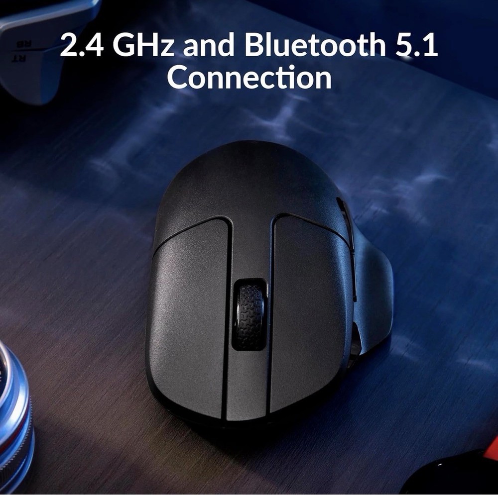 Keychron M7 -A1 Wireless Computer Mouse, 26K DPI Optical Computer Mouse, 2.4 GHz