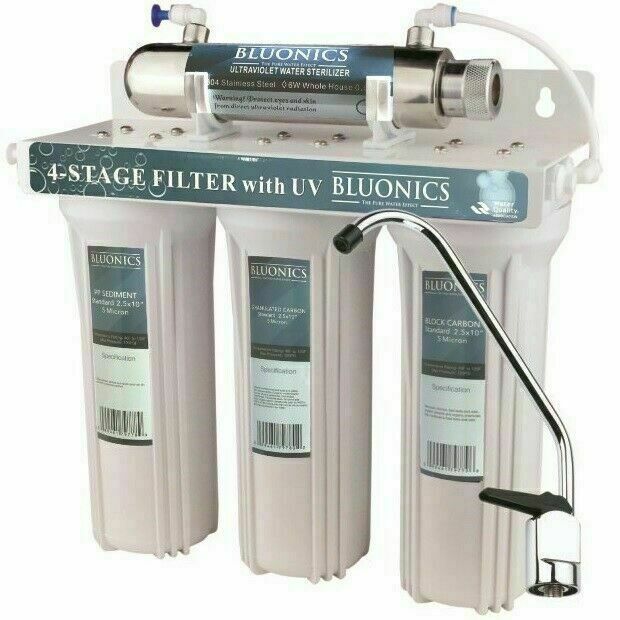 UV Ultraviolet Light Drinking Water Filter System Under Sink / Counter Purifier