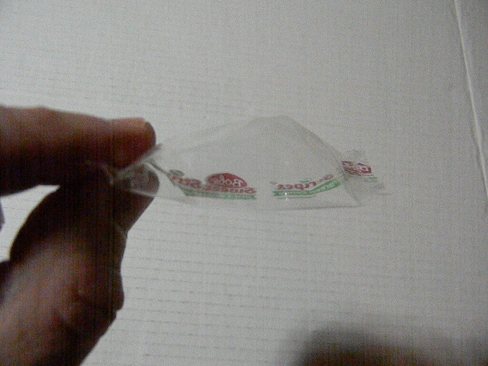 1 BOB'S SWEET STRIPES SOFT WINTERGREEN CANDY SEALED WRAPPER ERROR! NO CANDY!
