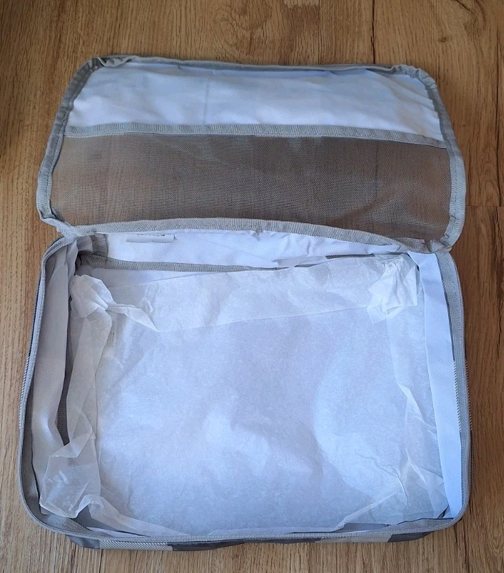 Thirty One MEDIUM Packing Cube in Brushed Check NEW