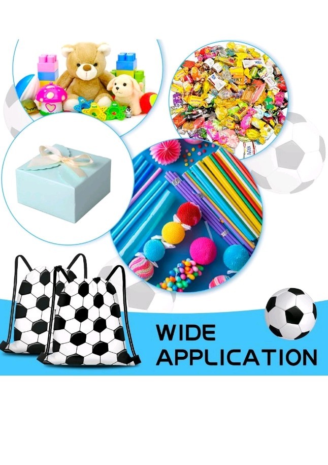 18 Pcs Soccer Gift Bags Soccer Drawstring String Bag
