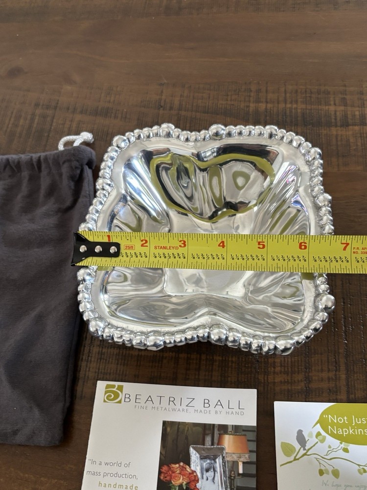 Beatriz Ball Pearl Olanissimo Square Bowl Small