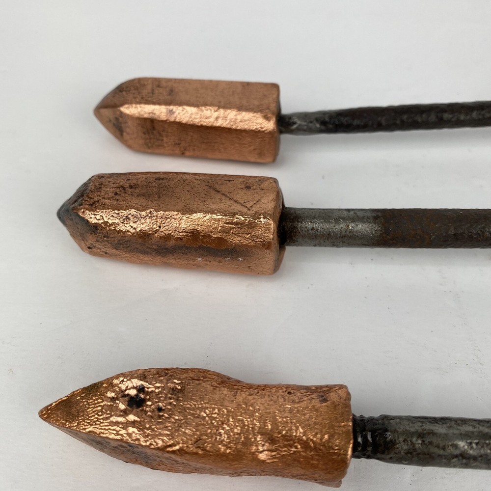 Three Vintage Copper Soldering Tips