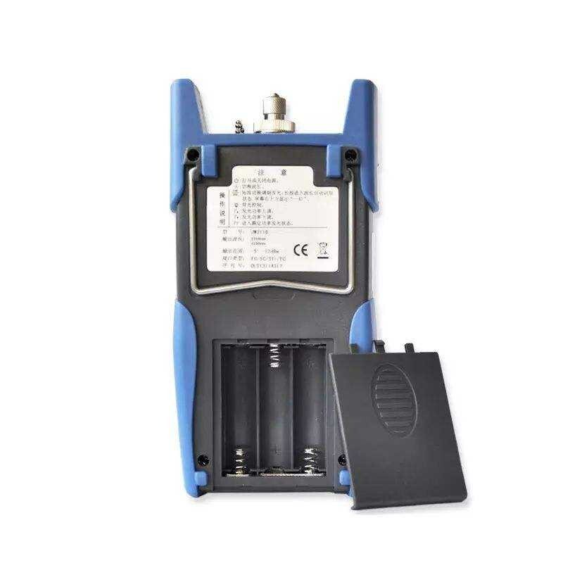with -5 ~ -12d Bm Handheld Optical Fiber Tester Power Adjustable Light Source