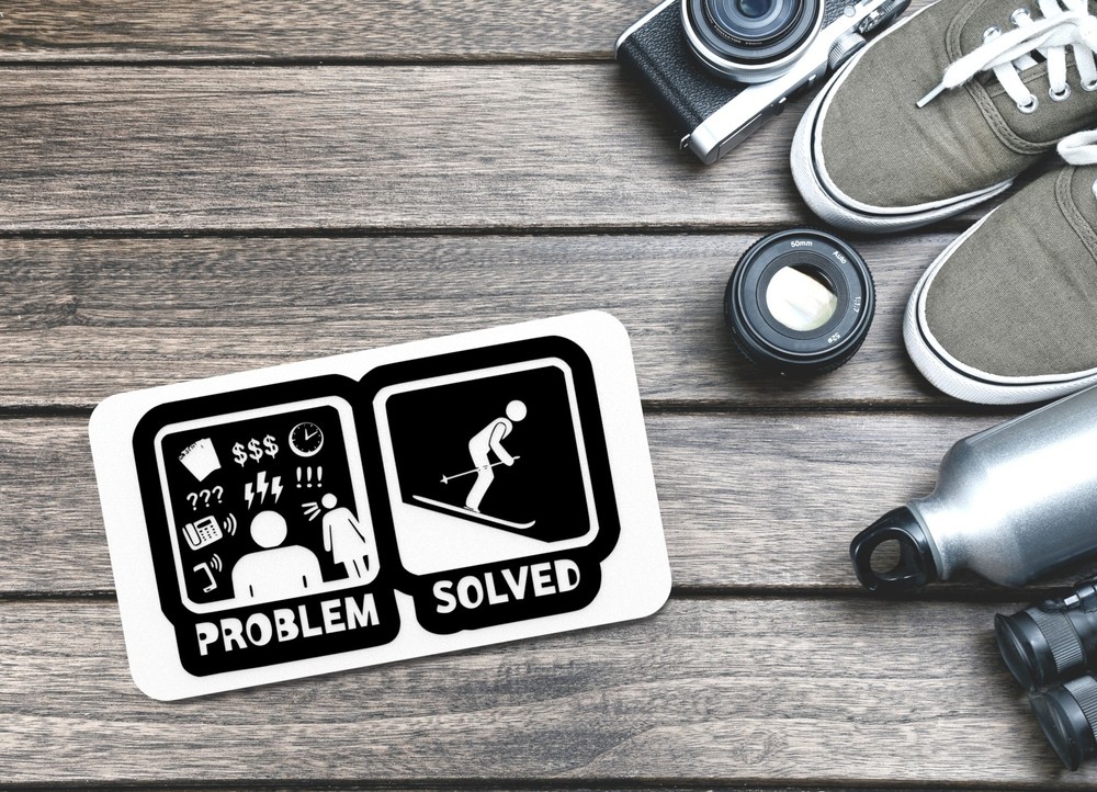 Problem Solved | Funny sign For Home or Office