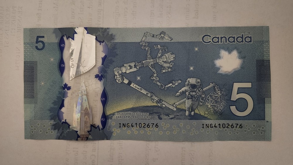 2013 $5 Canada Bank Notes (Two bills)