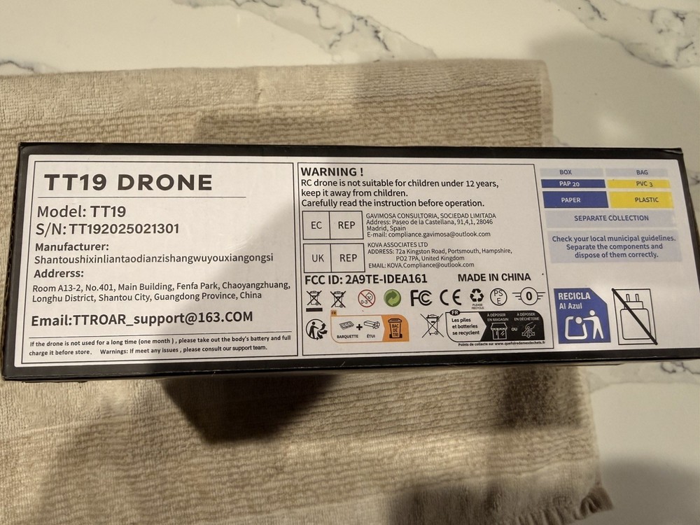 TT19 Drone wtih Camera For Beginners Obstacle Avoidance RC Drone for 5G