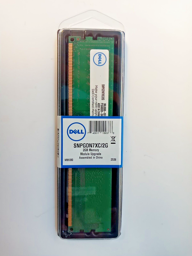 DELL PERIPHERALS SNPGDN7XC/2G 2GB CERT MEMORY MODULE
