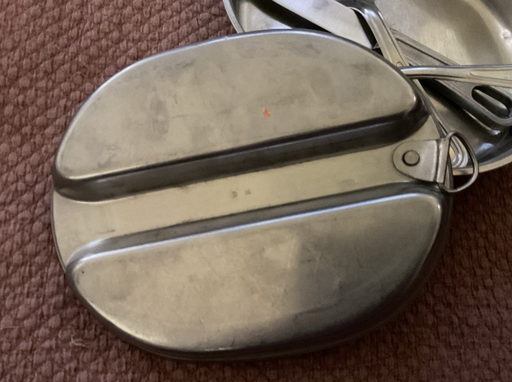 U. S. MESS KIT (MARKED D.M.) With Utensils
