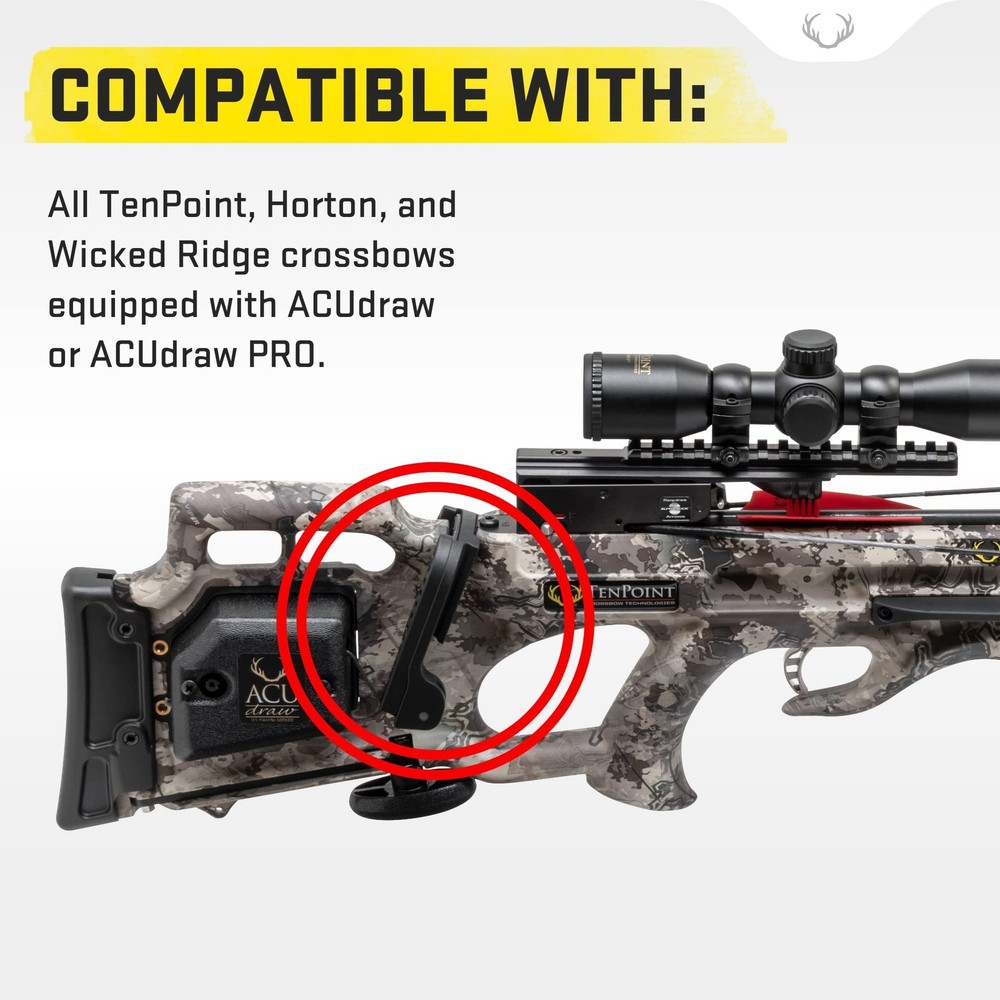 ACUdraw Claw with Self-Centering Draw Cord - For Consistent Cocking with Less