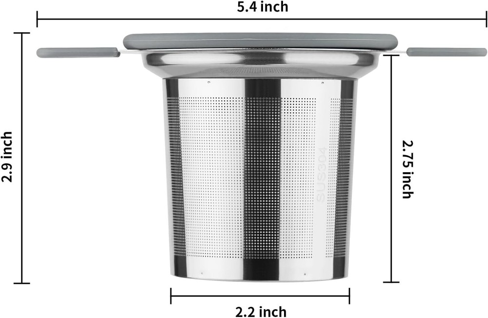 Stainless Steel Loose Leaf Tea Infuser Strainer with Extra Fine Mesh