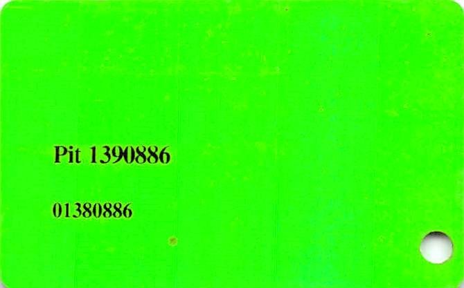 Casino Pit Employee Card