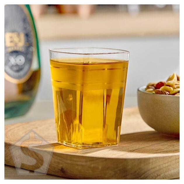 Fineline Tiny Temptations 6404-CL 4 oz. Tiny Tumblers Clear Plastic Cup -