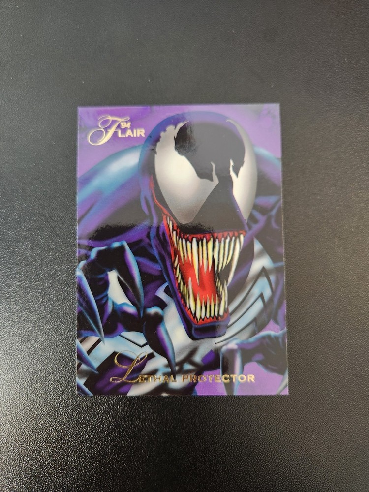 1994 Fleer Flair Marvel Universe Lethal Protector #100 Base Card Venom