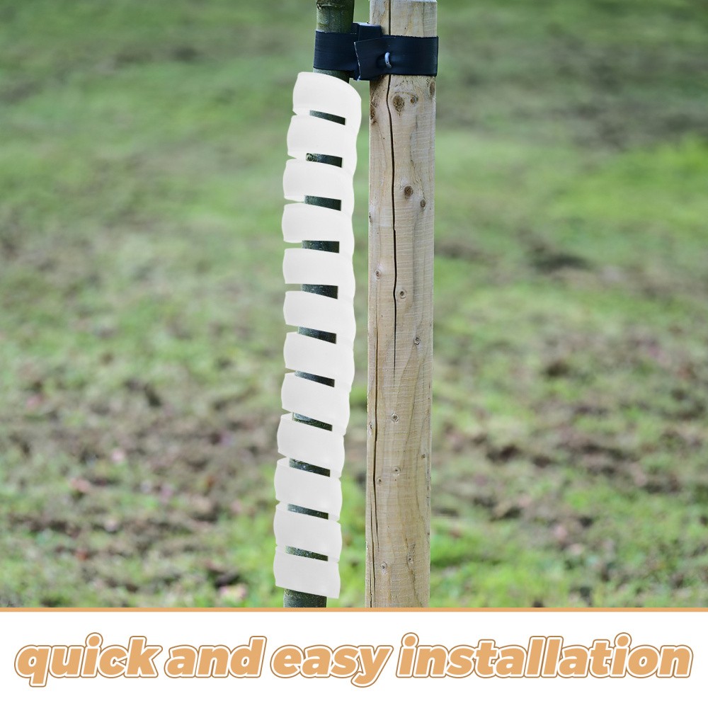 4Pcs Plastic Spiral Tree Guard Trunk Protector Wrap Bark Tube Wraps