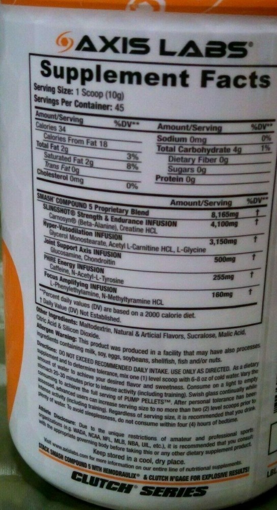 Axis Labs - SMA5H Compound FIVE - Watermelon Splash - 45 Servings - Exp 8/2025